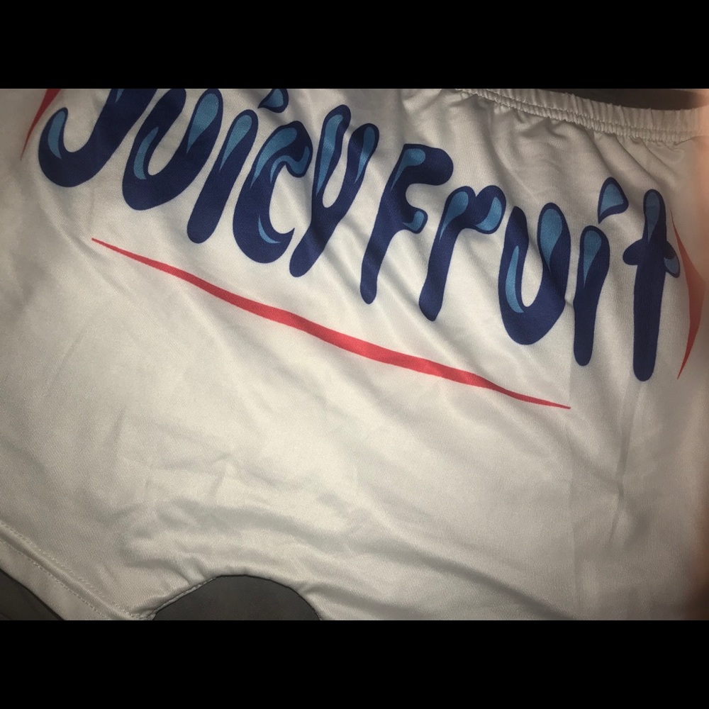 Juicy fruit booty shorts